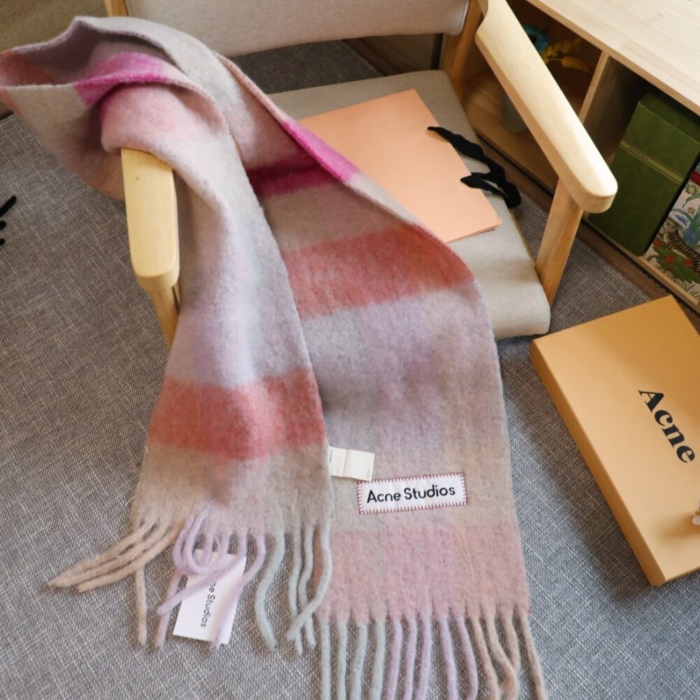 Acne Studios Gradient Pattern Wool Scarf | Gentle… - image 3